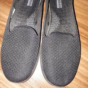 Skechers Goga Mat Black Sparkly Shoes